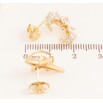 Серьги Xuping цвет Позолота 14K пусеты "Звезда с Луной" фото №2 Серьги Xuping цвет Позолота 14K пусеты "Звезда с Луной" фото №2