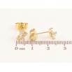 Сережки Xuping колір Позолота 14K пусети "Кристали"  фото №2