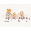 Серьги Xuping цвет Позолота 14K пусеты "Кристаллы в обрамлении" ø 9мм фото №2 Серьги Xuping цвет Позолота 14K пусеты "Кристаллы в обрамлении" ø 9мм фото №2