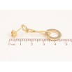 Сережки Xuping колір Позолота 14K пусети "Кільця з кристалами" фото №2 Сережки Xuping колір Позолота 14K пусети "Кільця з кристалами" фото №2