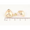 Сережки Xuping колір Позолота 14K пусети "Трикутники" фото №2 Сережки Xuping колір Позолота 14K пусети "Трикутники" фото №2