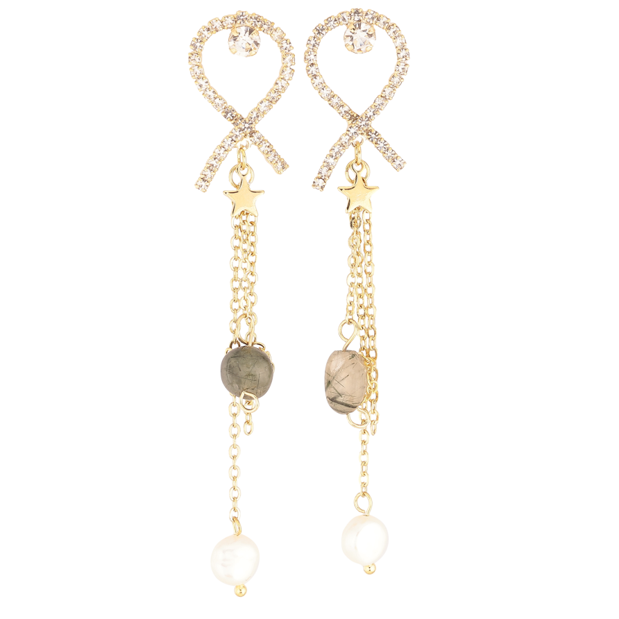 Сережки Xuping колір Позолота 14K пусети "Декоративні підвіски" фото №1 Сережки Xuping колір Позолота 14K пусети "Декоративні підвіски" фото №1