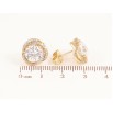Серьги Xuping цвет Позолота 14K пусеты "Цветочки с кристаллами" фото №2 Серьги Xuping цвет Позолота 14K пусеты "Цветочки с кристаллами" фото №2