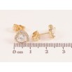 Сережки Xuping колір Позолота 14K пусети "Кристальні серця" фото №2 Сережки Xuping колір Позолота 14K пусети "Кристальні серця" фото №2