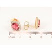 Сережки Xuping колір Позолота 14K пусети "Червоні кристали в обрамленні" фото №2 Сережки Xuping колір Позолота 14K пусети "Червоні кристали в обрамленні" фото №2