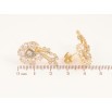 Серьги Xuping цвет Позолота 14K пусеты "Кристальные цветочки" фото №2 Серьги Xuping цвет Позолота 14K пусеты "Кристальные цветочки" фото №2