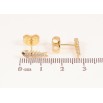 Сережки Xuping колір Позолота 14K пусети "Скелети риб з кристалами" фото №2 Сережки Xuping колір Позолота 14K пусети "Скелети риб з кристалами" фото №2