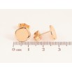 Серьги Xuping цвет Позолота 18K пусеты "Ромбы" 10х10мм фото №2