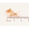Серьги Xuping цвет Позолота 18K пусеты "Сердечки с жемчужными подвесками" фото №2 Серьги Xuping цвет Позолота 18K пусеты "Сердечки с жемчужными подвесками" фото №2