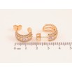 Серьги Xuping цвет Позолота 18K пусеты "Дуги с разноцветными кристаллами" фото №2 Серьги Xuping цвет Позолота 18K пусеты "Дуги с разноцветными кристаллами" фото №2