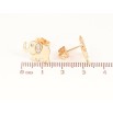 Сережки Xuping колір Позолота 18K пусети "Слоники" фото №2