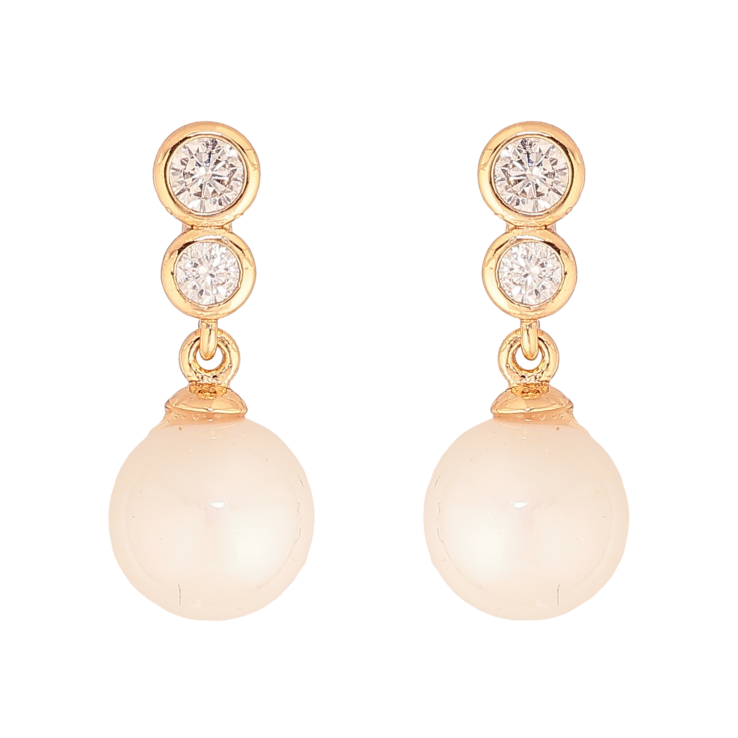 Серьги Xuping цвет Позолота 18K пусеты "Жемчужные подвески" фото №18 Серьги Xuping цвет Позолота 18K пусеты "Жемчужные подвески" фото №18