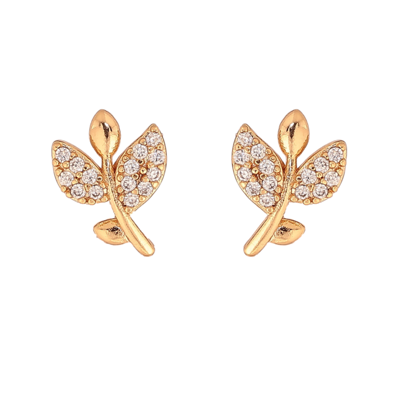 Сережки Xuping колір Позолота 18K пусети "Гілочки" фото №1 Сережки Xuping колір Позолота 18K пусети "Гілочки" фото №1