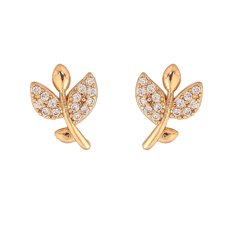 Серьги Xuping цвет Позолота 18K пусеты "Веточки" фото №1 Серьги Xuping цвет Позолота 18K пусеты "Веточки" фото №1
