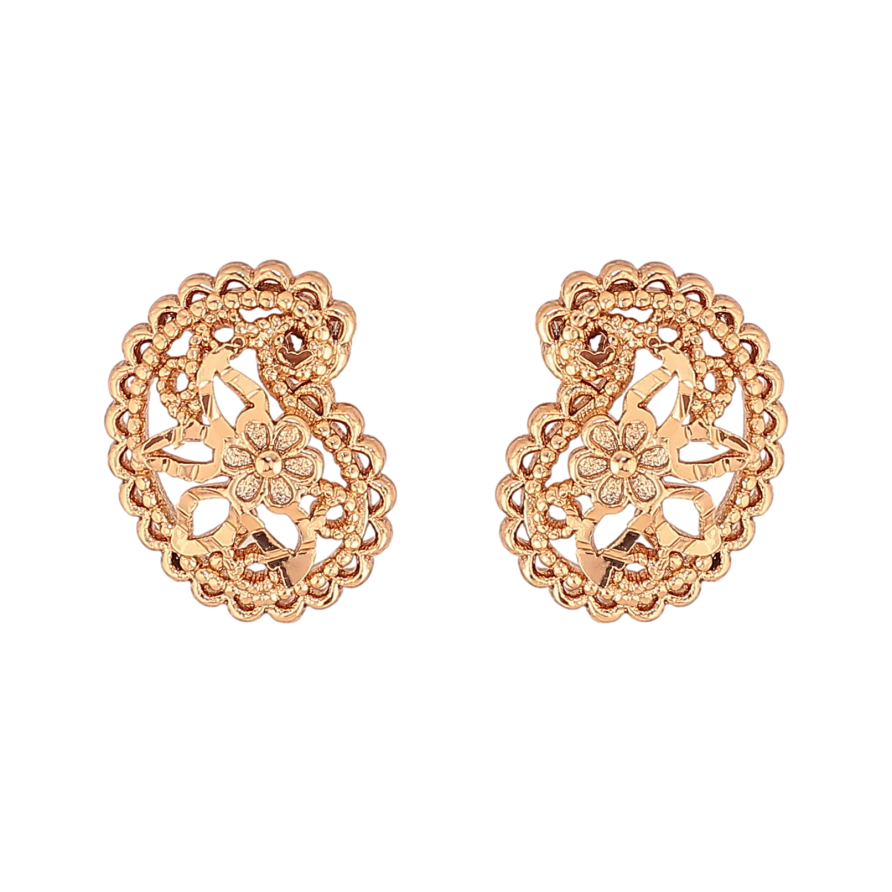 Серьги Xuping цвет Позолота 18К пусеты "Декоративный узор" фото №1 Серьги Xuping цвет Позолота 18К пусеты "Декоративный узор" фото №1