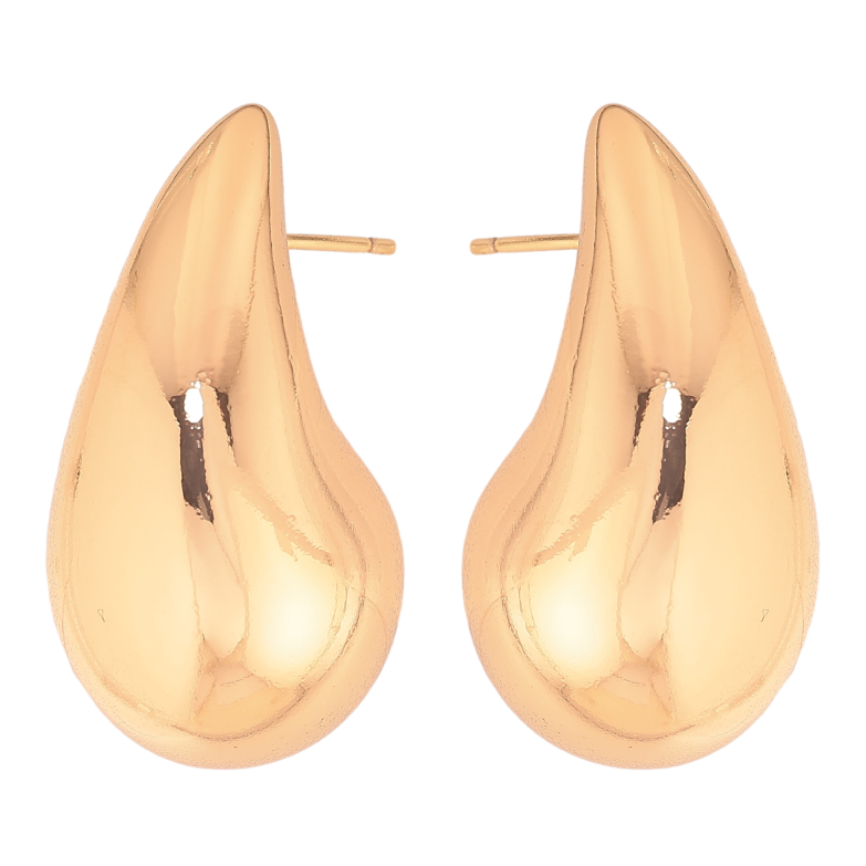 Сережки Xuping колір Позолота 18К пусети Об'ємні крапельки фото №1 Сережки Xuping колір Позолота 18К пусети Об'ємні крапельки фото №1