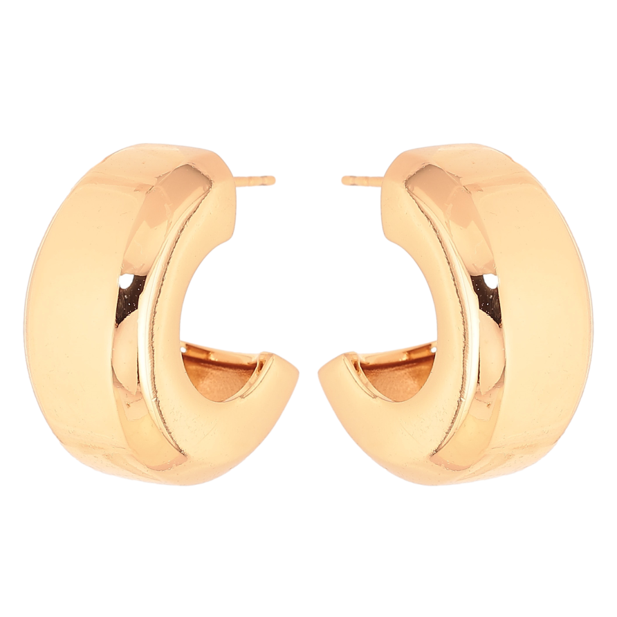 Серьги Xuping цвет Позолота 18K пусеты "Объемные дуги" фото №1 Серьги Xuping цвет Позолота 18K пусеты "Объемные дуги" фото №1