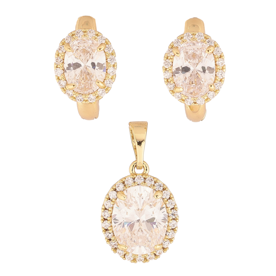 Набор Xuping цвет Позолота 14K "Кристальный блеск" фото №1 Набор Xuping цвет Позолота 14K "Кристальный блеск" фото №1