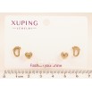 Серьги Набор (3 пары) Xuping TTM Stainless Steel цвет 14К пусеты "Ножки, сердечки и жемчужины" ø 5мм фото №2