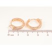 Серьги Xuping M&L цвет 18K колечки "Дорожки кристаллов" фото №2 Серьги Xuping M&L цвет 18K колечки "Дорожки кристаллов" фото №2