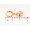 Сережки Xuping M&L колір 18K підвіски на колечках "Сердечки" фото №2