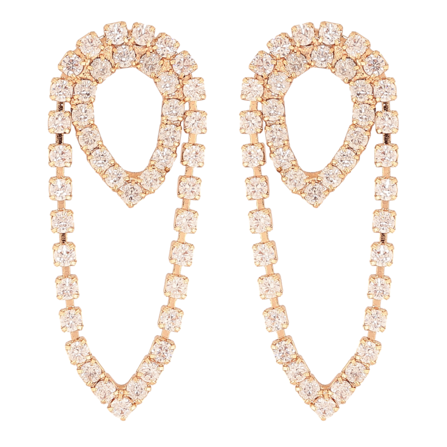 Сережки Xuping M&L колір 18K пусети "Декоративні підвіски з кристалами" фото №1 Сережки Xuping M&L колір 18K пусети "Декоративні підвіски з кристалами" фото №1