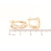 Серьги Xuping M&L цвет 18K английский замок "Узор с кристаллами" фото №2