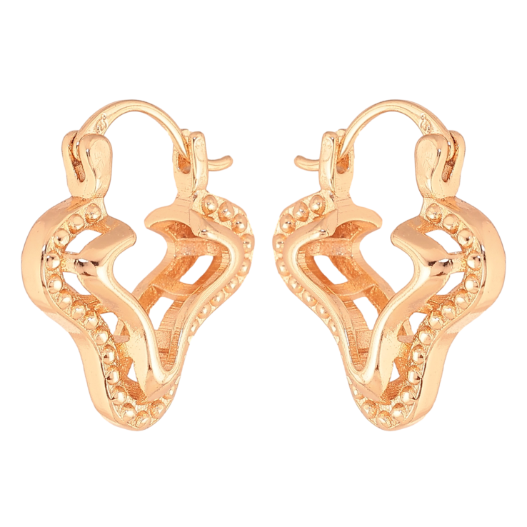 Серьги Xuping M&L цвет 18K замок-булавка "Декоративный узор" фото №9 Серьги Xuping M&L цвет 18K замок-булавка "Декоративный узор" фото №9