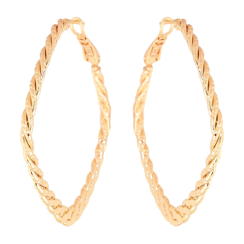 Сережки Xuping M&L колір 18K італійський замок "Ромби з декоративним візерунком" 4х4см фото №3 Сережки Xuping M&L колір 18K італійський замок "Ромби з декоративним візерунком" 4х4см фото №3