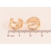 Серьги Xuping M&L цвет 18К каффы "Декоративный узор" фото №2 Серьги Xuping M&L цвет 18К каффы "Декоративный узор" фото №2