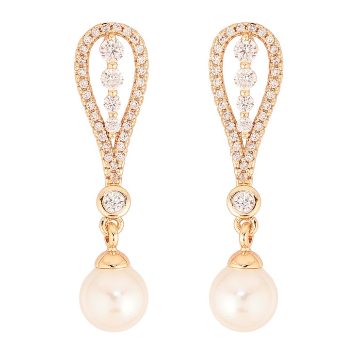 Серьги Xuping M&L цвет 18K пусеты "Подвески с жемчужинами" фото №18 Серьги Xuping M&L цвет 18K пусеты "Подвески с жемчужинами" фото №18