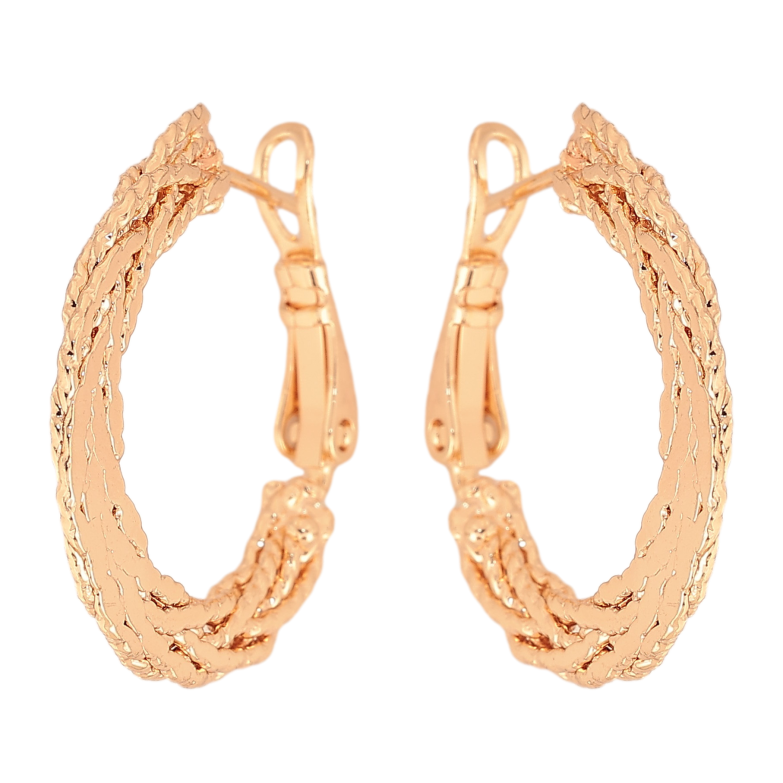 Серьги Xuping M&L цвет 18K кольца (конго) "Декоративный узор" ø 2.5см фото №22 Серьги Xuping M&L цвет 18K кольца (конго) "Декоративный узор" ø 2.5см фото №22