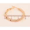 Сережки Xuping M&L колір 18K кільця (конго) "Декоративний візерунок" ø 3см фото №2 Сережки Xuping M&L колір 18K кільця (конго) "Декоративний візерунок" ø 3см фото №2