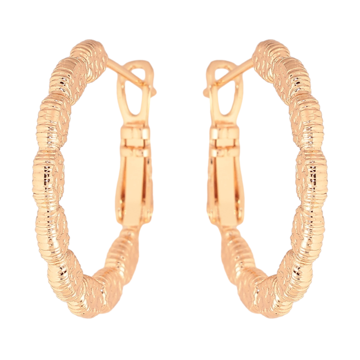 Серьги Xuping M&L цвет 18K кольца (конго) "Декоративный узор" ø 2.5см фото №8 Серьги Xuping M&L цвет 18K кольца (конго) "Декоративный узор" ø 2.5см фото №8