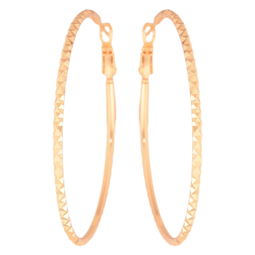 Серьги Xuping M&L цвет 18K кольца (конго) "Декоративный узор" ø 5.5см фото №1 Серьги Xuping M&L цвет 18K кольца (конго) "Декоративный узор" ø 5.5см фото №1