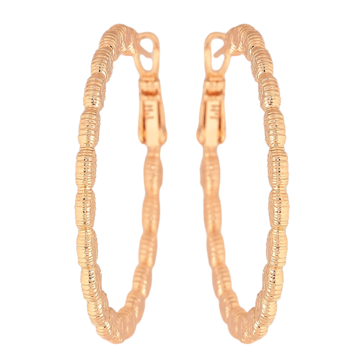 Серьги Xuping M&L цвет 18K кольца (конго) "Декоративный узор" ø 4см фото №13 Серьги Xuping M&L цвет 18K кольца (конго) "Декоративный узор" ø 4см фото №13