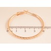 Сережки Xuping M&L колір 18K кільця (конго) "Декоративний візерунок" ø 4см фото №2