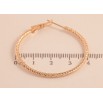Серьги Xuping M&L цвет 18K кольца (конго) "Декоративный узор" ø 4см фото №2