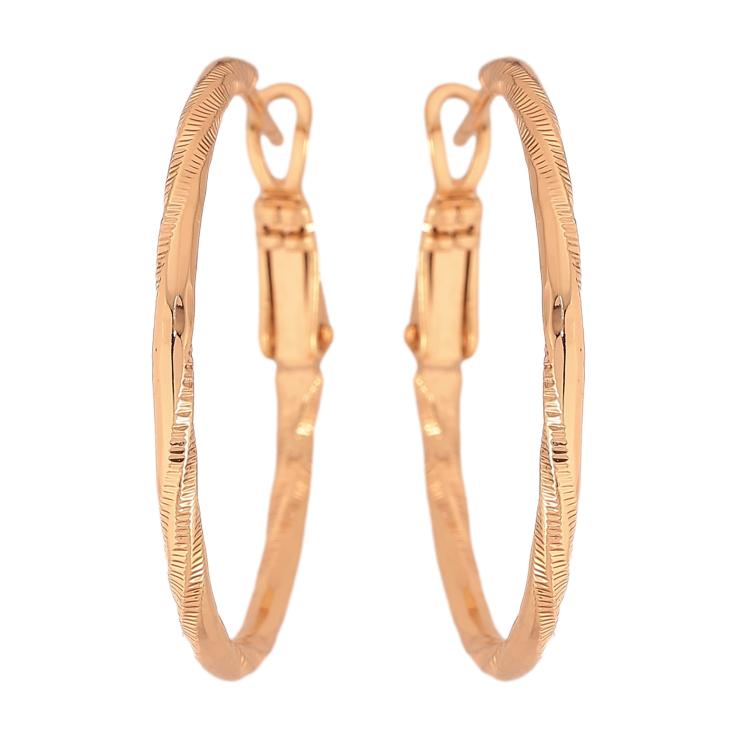 Серьги Xuping M&L цвет 18K кольца (конго) "Декоративный узор" ø 3см фото №1 Серьги Xuping M&L цвет 18K кольца (конго) "Декоративный узор" ø 3см фото №1