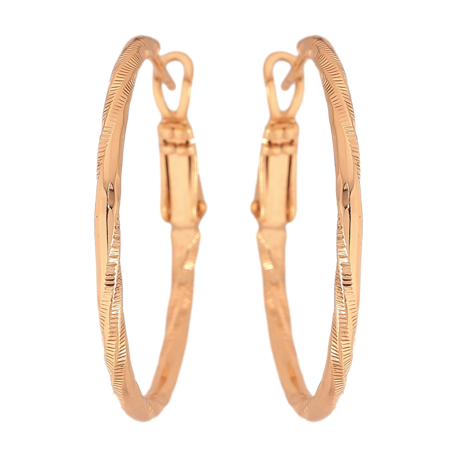 Серьги Xuping M&L цвет 18K кольца (конго) "Декоративный узор" ø 3см фото №1 Серьги Xuping M&L цвет 18K кольца (конго) "Декоративный узор" ø 3см фото №1