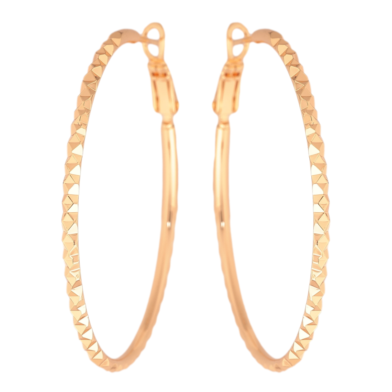Серьги Xuping M&L цвет 18K кольца (конго) "Декоративный узор" ø 4.5см фото №5 Серьги Xuping M&L цвет 18K кольца (конго) "Декоративный узор" ø 4.5см фото №5