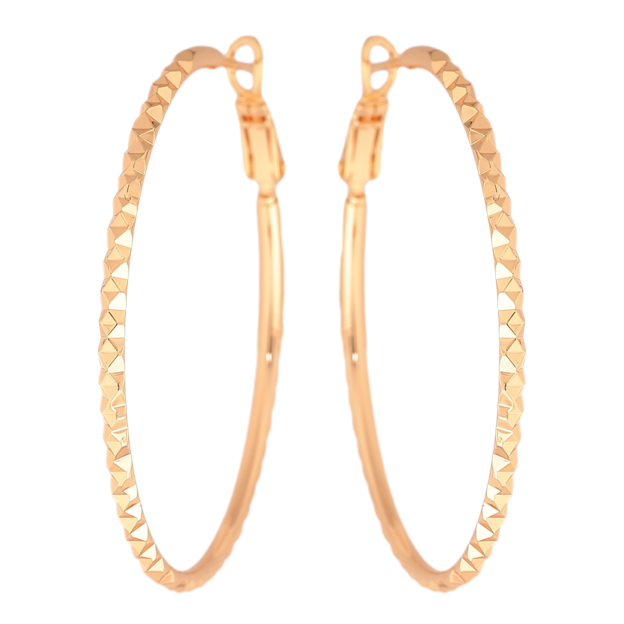 Серьги Xuping M&L цвет 18K кольца (конго) "Декоративный узор" ø 4.5см фото №1 Серьги Xuping M&L цвет 18K кольца (конго) "Декоративный узор" ø 4.5см фото №1