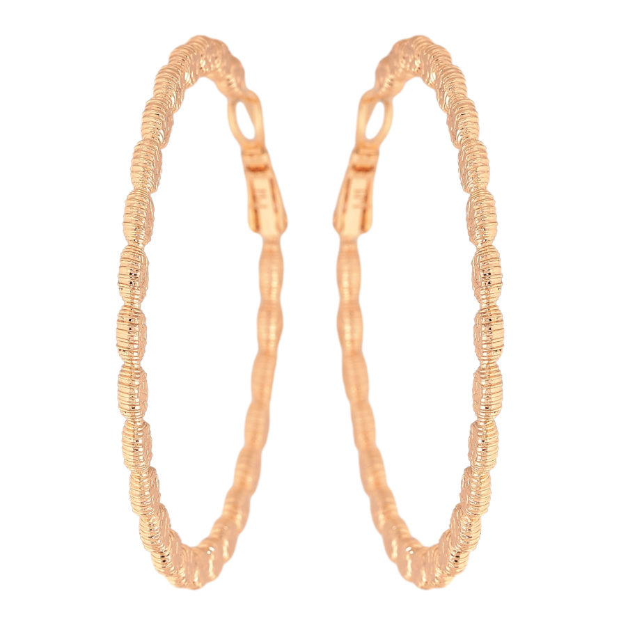Серьги Xuping M&L цвет 18K кольца (конго) "Декоративный узор" ø 5см фото №1 Серьги Xuping M&L цвет 18K кольца (конго) "Декоративный узор" ø 5см фото №1