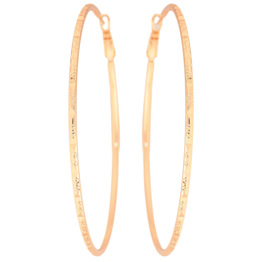 Серьги Xuping M&L цвет 18K кольца (конго) "Декоративный узор" ø 7см фото №1 Серьги Xuping M&L цвет 18K кольца (конго) "Декоративный узор" ø 7см фото №1