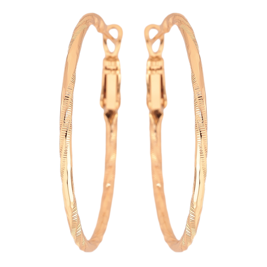 Серьги Xuping M&L цвет 18K кольца (конго) "Декоративный узор" ø 4см фото №1 Серьги Xuping M&L цвет 18K кольца (конго) "Декоративный узор" ø 4см фото №1