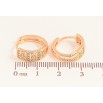 Сережки Xuping M&L колір 18K колечка "Візерунок з кристалами" фото №2 Сережки Xuping M&L колір 18K колечка "Візерунок з кристалами" фото №2