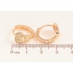 Серьги Xuping M&L цвет 18K колечки "Узор с кристаллами" фото №2 Серьги Xuping M&L цвет 18K колечки "Узор с кристаллами" фото №2