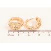 Сережки Xuping M&L колір 18K колечка "Візерунок метелика з кристалами" фото №2 Сережки Xuping M&L колір 18K колечка "Візерунок метелика з кристалами" фото №2