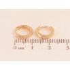 Серьги Xuping M&L цвет 18K колечки "Узор насечками" фото №2 Серьги Xuping M&L цвет 18K колечки "Узор насечками" фото №2