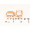Сережки Xuping M&L колір 18K колечка "Овальні" фото №2